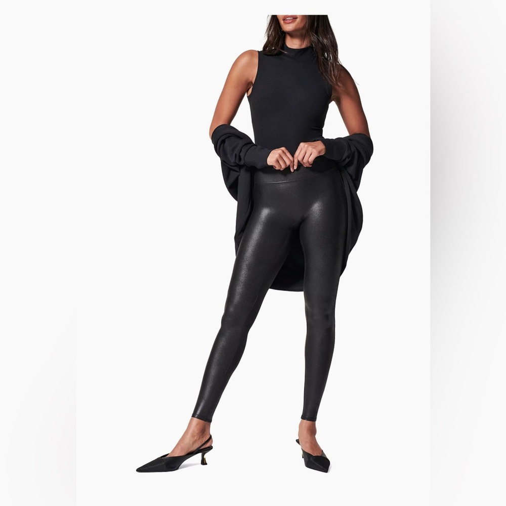SPANX | Faux Leather Leggings | Size Medium | Worn Once